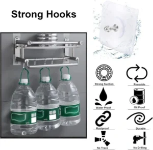 Self Adhesive Wall Screws (10 Pcs) – Adhesive Screws Wall Mount Hooks
