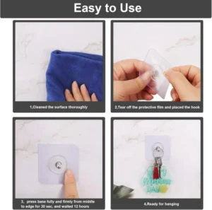 Self Adhesive Wall Screws (10 Pcs) – Adhesive Screws Wall Mount Hooks