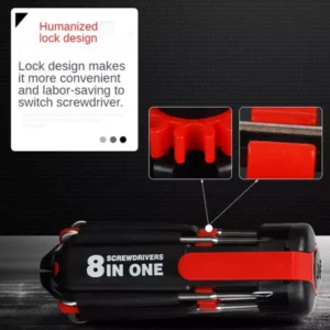 Screwdriver 8 In 1 Multifunctional Repair Tools With Torch