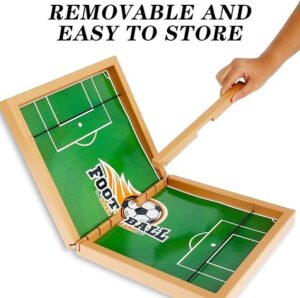 Wooden Hockey Soccer Table Game For Kids & Adults