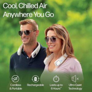 Neck Fan Portable 3 Speed USB Bladeless Neck Cooler - Arctic Air Freedom